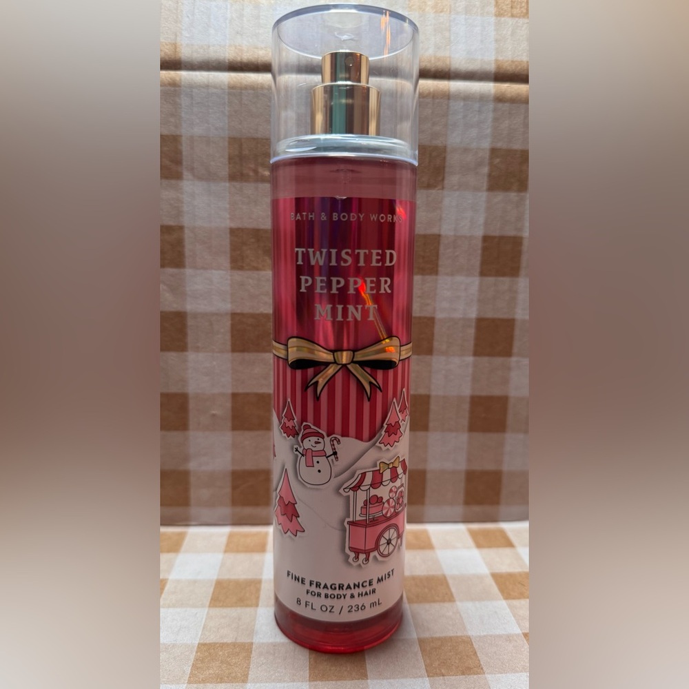 NEW B&BW Twisted Peppermint Body Care 8 Oz full size Fragrance